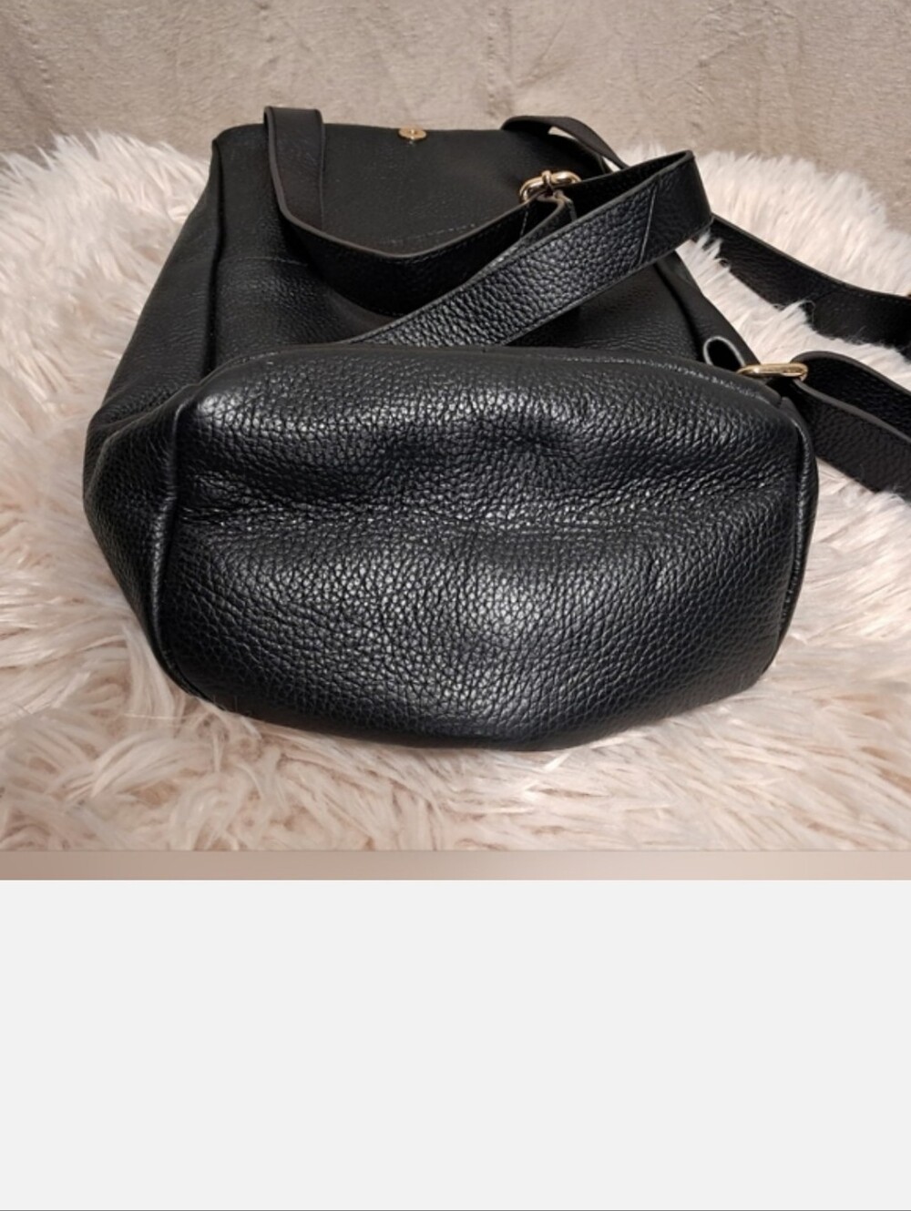 Aimee Kestenberg Tamitha Pebbled Leather Zip Up Back Pack - Picture 3 of 3